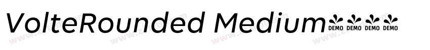 VolteRounded Medium字体转换